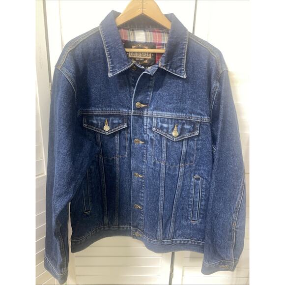 NWOT Guide Gear Jacket Mens Large Denim Jean Trucker Flannel Lined Work Sz Large - Picture 1 of 9